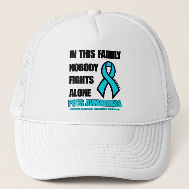 NOBODY FIGHTS ALONE...POTS TRUCKER HAT (Front)