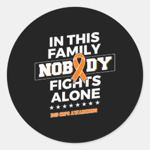 Nobody Fights Alone Rsd Crps Awareness Classic Round Sticker