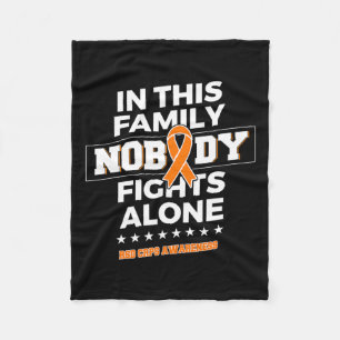 Nobody Fights Alone Rsd Crps Awareness Fleece Blanket