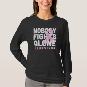 Nobody Fights Alone Survivor Shirt Breast Cancer