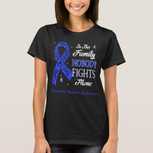 Nobody Fights Alone Transverse Myelitis Awareness T-Shirt
