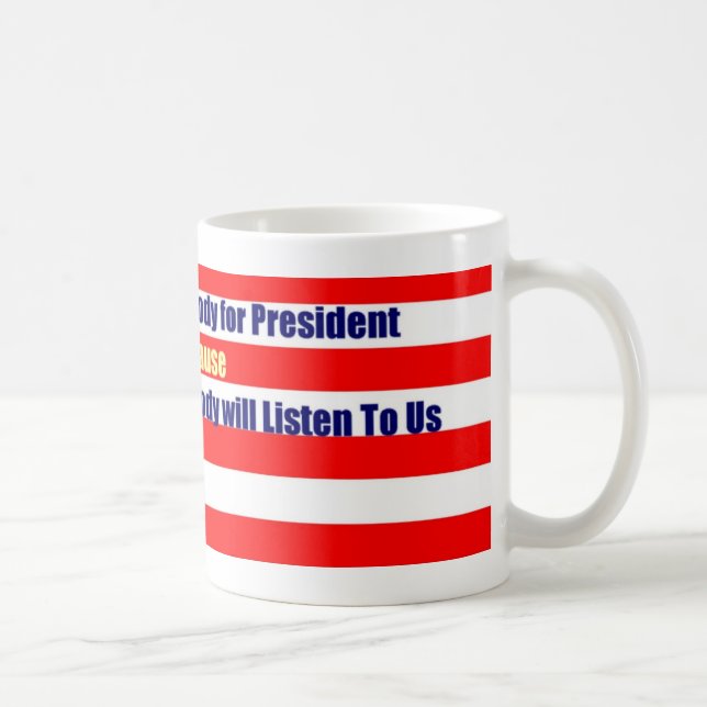 Nobody for President Mug (Right)