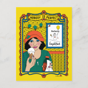 Nobody is Perfect_B_ Postcard