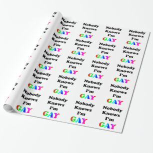 Nobody Knows Wrapping Paper