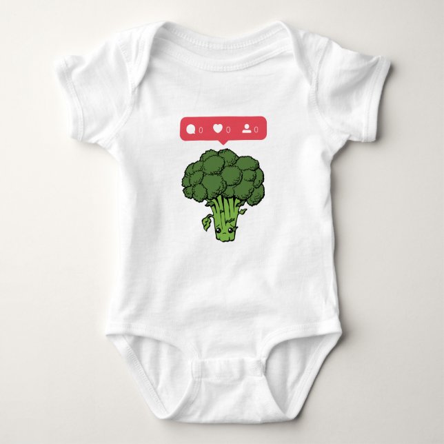 Nobody likes Broccoli -  Gift For Vegetable Lovers Baby Bodysuit (Front)
