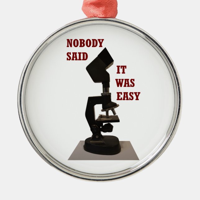 Nobody said it was easy metal tree decoration (Front)