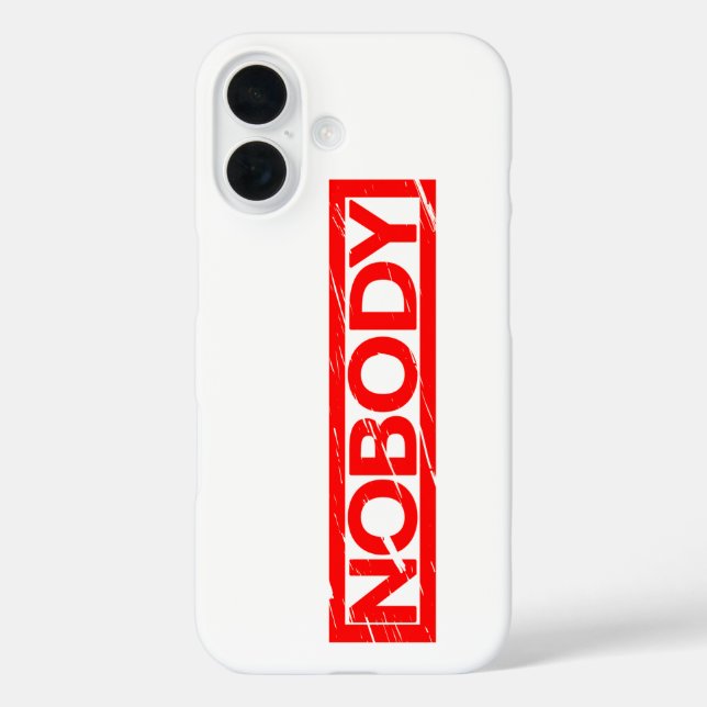 Nobody Stamp Case-Mate iPhone Case (Back)