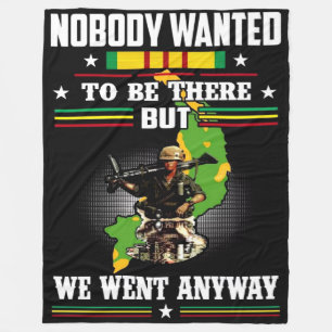 NOBODY WANTED TO BE THERE.... FLEECE BLANKET