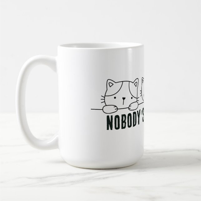 Nobody's Purr-fect Coffee Mug (Left)