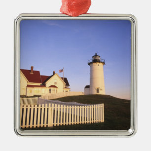 Nobska Lighthouse, Woods Hole, Massachusetts Metal Tree Decoration