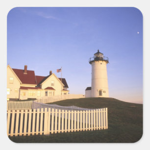 Nobska Lighthouse, Woods Hole, Massachusetts Square Sticker