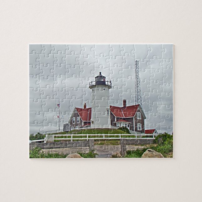 Nobska Point Lighthouse Cape Cod Jigsaw Puzzle (Horizontal)
