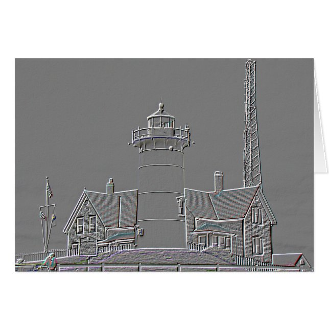 Nobska Point Lighthouse Digital Art (Front Horizontal)