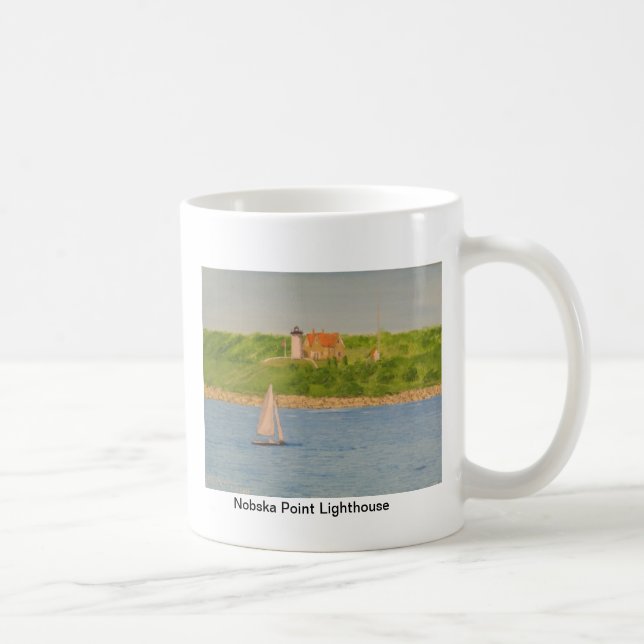Nobska Point Lighthouse II Coffee Mug (Right)