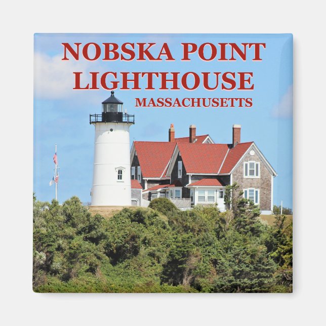 Nobska Point Lighthouse, Massachusetts Magnet (Front)
