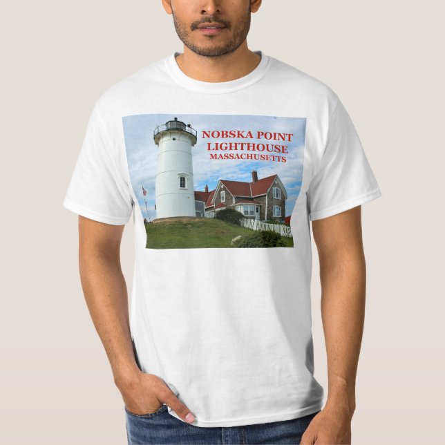 Nobska Point Lighthouse, Massachusetts T-Shirt (Front)
