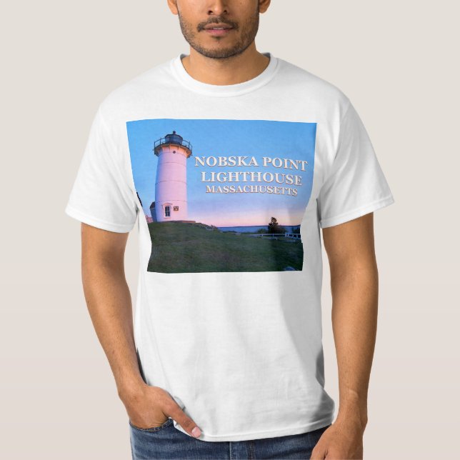 Nobska Point Lighthouse, Massachusetts T-Shirt (Front)