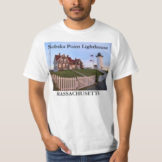 Nobska Point Lighthouse, Massachusetts T-Shirt (Front)