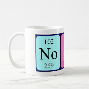 Nobu periodic table name mug