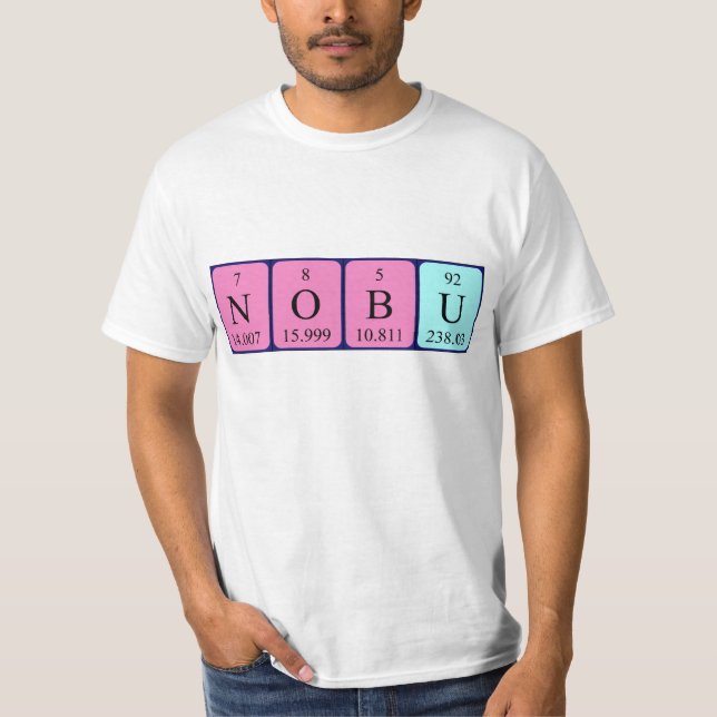 Nobu periodic table name shirt (Front)