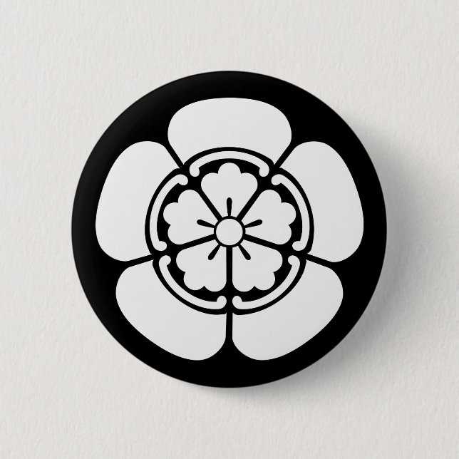 Nobunaga Oda 6 Cm Round Badge (Front)