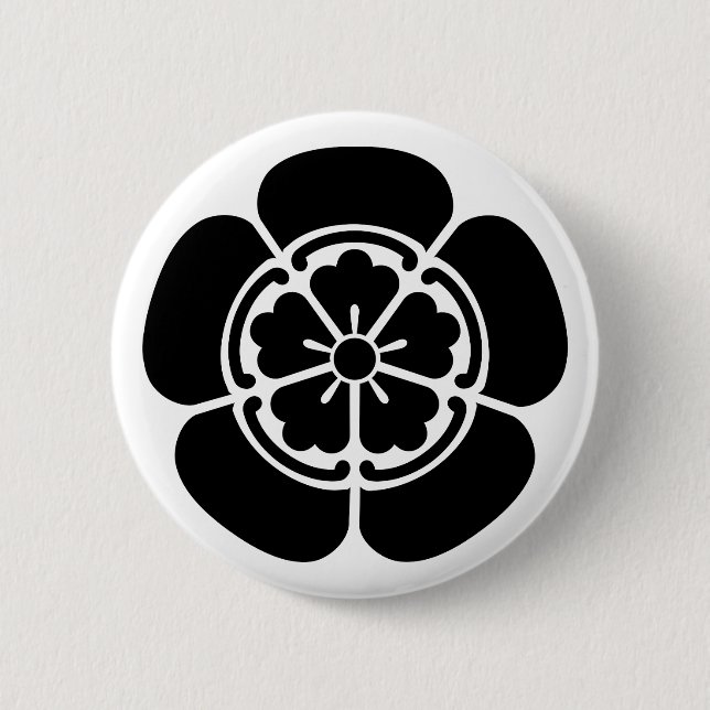 Nobunaga Oda 6 Cm Round Badge (Front)