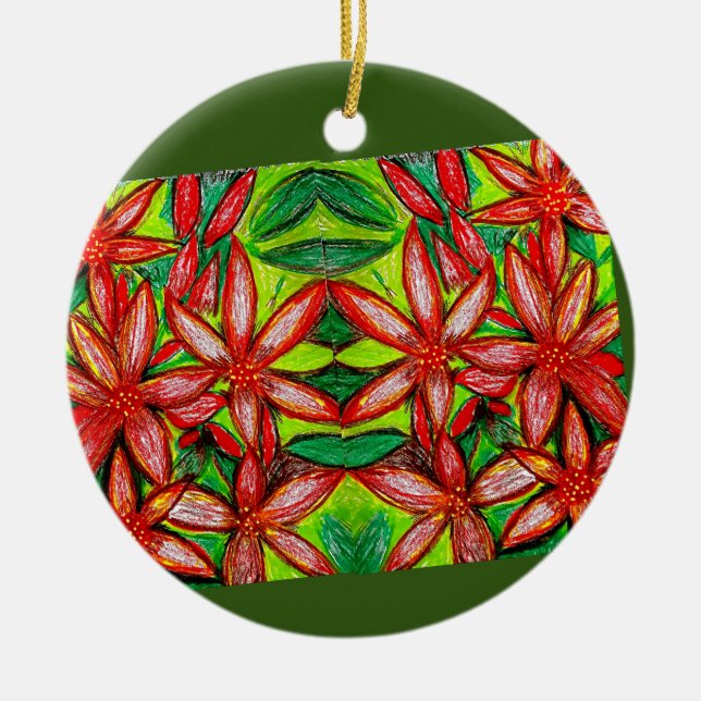 Noches Buenas Ceramic Ornament (Front)