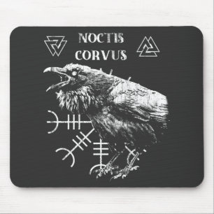 Noctis Corvus - Occult Streetwear Design Mouse Pad