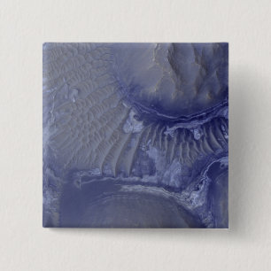 Noctis Labyrinthus formation on Mars 15 Cm Square Badge