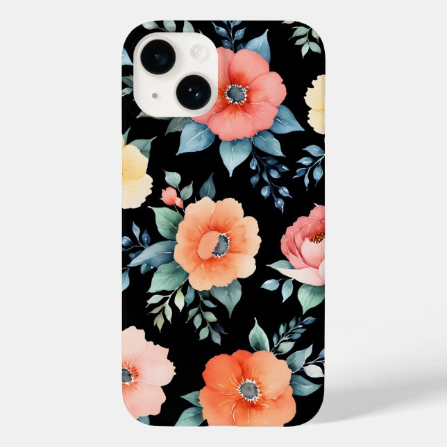 Nocturnal Bloomscape Case-Mate iPhone Case (Back)