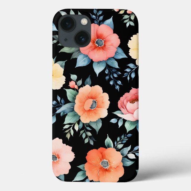 Nocturnal Bloomscape Case-Mate iPhone Case (Back)
