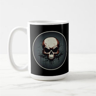 Nocturnal Drip Skull Artwork Coffee Mug