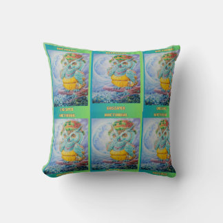 NOCTURNAL GOSSIPER throw pillow