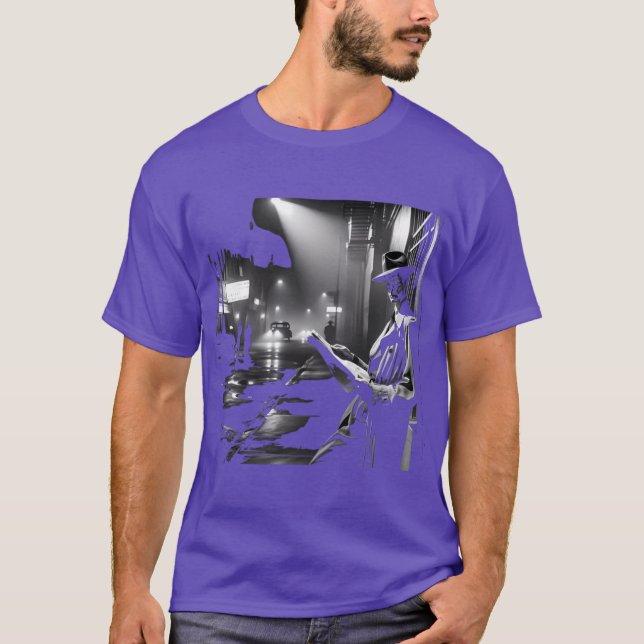 Nocturnal Secrets A Noir Street Reading friends T-Shirt (Front)