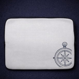 Nocturnal Study dark academia compass Laptop Sleeve