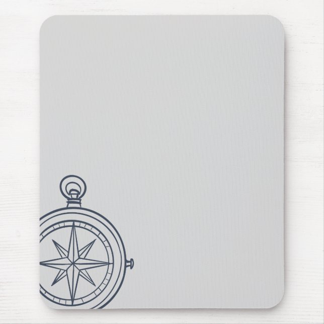 Nocturnal Study dark academia compass Mouse Pad (Front)