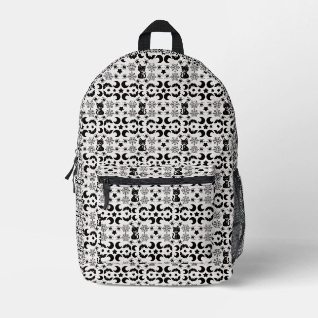 Nocturnal Whimsy Printed Backpack (Front)