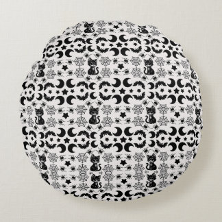 Nocturnal Whimsy Round Cushion