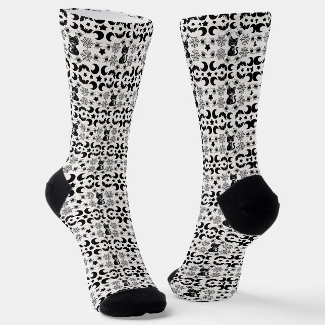 Nocturnal Whimsy Socks (Angled)