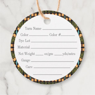 NOCTURNE 2" Round Yarn Tags