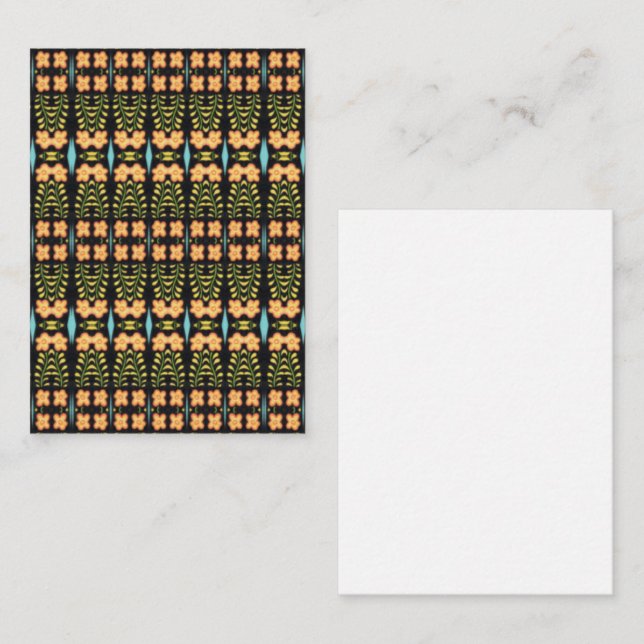 NOCTURNE 3.5x2.5 Flat Note Card / Vertical (Front/Back)