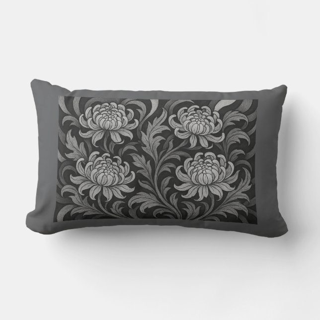 Nocturne Blooms Lumbar Cushion (Front)