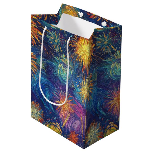Nocturne - New Year's Eve elegance (38/40) Medium Gift Bag (Front Angled)