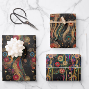 Nocturne - New Year's Eve elegance Wrapping Paper Sheet