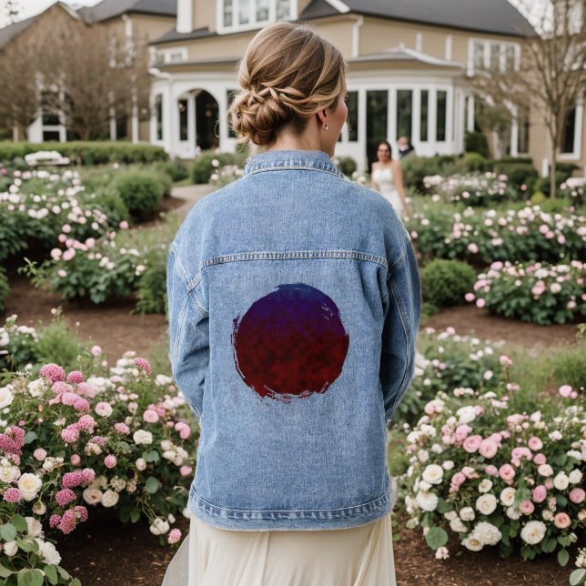 Nocturne of the Hollow Flame Denim Jacket (Wedding Back)
