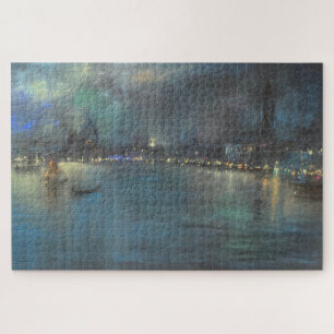 Nocturne of Venice (by Glenn Cooper Henshaw) Jigsaw Puzzle