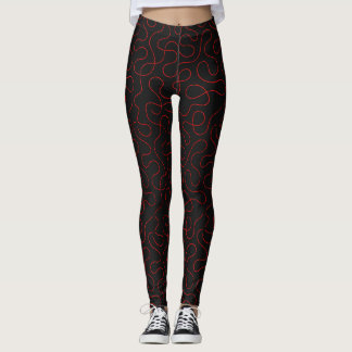 Nocturne Tangle Red Leggings