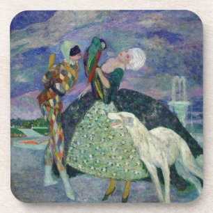 NOCTURNE WITH MASKS / Venetian Masquerade Coaster