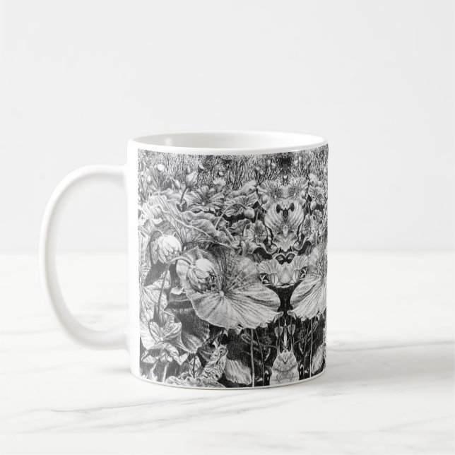 Nodding Lotus - Coffee Mug (Left)