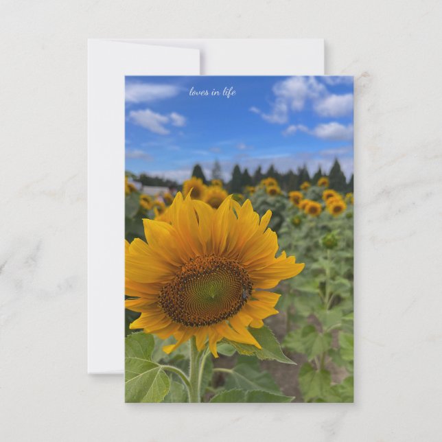 Nodding Sunflower Card (Front)